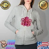 Sea Monster Kraken Sailing Anchor T-Shirt Full Zip Hooded