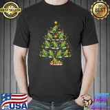 Sea Turtle Animal Lover Lighting Sea Turtle Christmas Tree T-Shirt