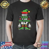 Shake Gift Elf Family Matching Group Christmas Party Pajama T-Shirt Unisex