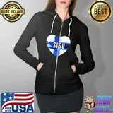 Sisu Filand Flag Shirt Full Zip Hooded
