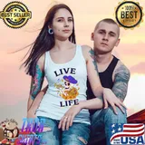 Skeleton Live Life Long Live The Party Design T-Shirt