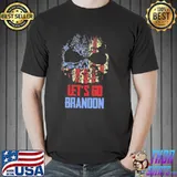 Skull Let’s Go Brandon America Flag Shirt