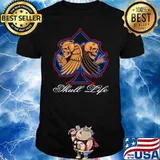 Skull life angel heart pray shirt