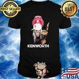 Skull with hat kenworth shirt