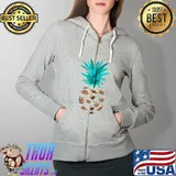 Sloth Pineapple Tropical Animal Lover Trendy T-s Full Zip Hooded