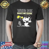 Snoopy and Woodstock Chicago White Sox Make Me Drink 2021 Postseason shirt