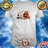 Snoopy boo pumpkin woodstock halloween shirt