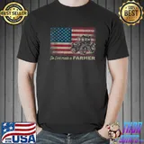 So God Made A Farmer USA Flag Patriotic Farming Gift T-Shirt