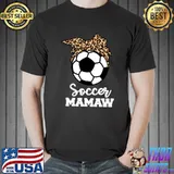 Soccer Mamaw Funny Leopard Mamaw T-shirt