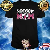 Soccer Mom Breast Cancer Awareness Pink Ribbon Leopard T-Shirt