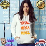 Social Media Rebel Orange Yellow T-shirt
