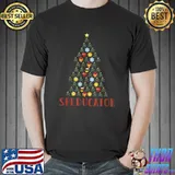 Speducator Cute Emotion Face Teacher Christmas Tree T-Shirt