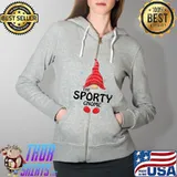 Sporty Gnome Matching Family Group Christmas Party Pajama T-s Full Zip Hooded