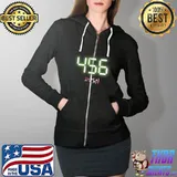 Squid Game 456 Pocket Logo T-Shirt Full Zip Hooded