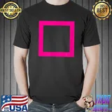 Squid game PINK SQUARE - circle triangle simple game symbol fan cosplay T-Shirt