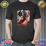 St Bernard American Patriot 4Th Of July Shirt Unisex