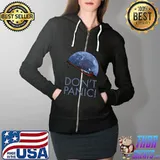 Starman Don't Panic In Orbit Fili Shirt Full Zip Hooded