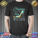 Stepping Into My 44th Birthday Like A Boss Bday T-Shirt