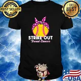 Strike Out Breast Cancer Awareness Softball Baseball Fighter T-Shirt