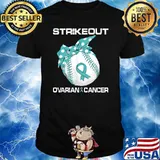 Strike Out Ovarian Cancer Awareness Softball Fighters T-Shirt