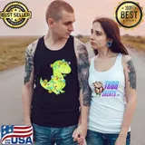T Rex Christmas Colors Light Shirt Tank Top