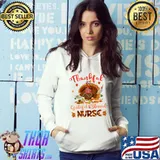 Thankful Grateful Blessed Nurse Thanskgiving Matching Family T-Shirt