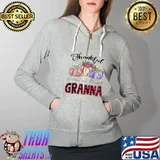 Thankful Greatful Blessed Granna Flowwer Pumpkin Art Raglan Baseball T-s Full Zip Hooded