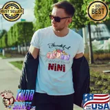 Thankful Greatful Blessed Nini Flowwer Pumpkin Art T-shirt