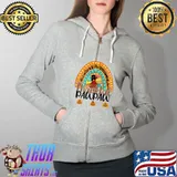 Thankful Pawpaw Leopard Rainbow Turkey Thanksgiving T-s Full Zip Hooded