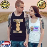 Thanos I Survived The Snap Marvel Shirt Tank Top