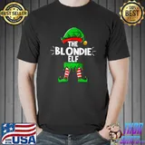The Blondie Elf Family Matching Group Christmas Holiday Xmas Premium T-Shirt
