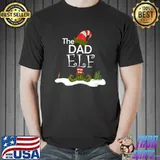 The Dad Elf Funny Christmas Theme Party Premium T-Shirt