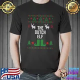 The Dutch Elf Ugly Christmas Style Winter Holiday Party T-shirt