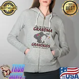 The love between grandma and grandkids knows no distance elephants s Full Zip Hooded