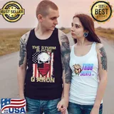 The Storm Is Here Q Anon American Flag Shirt Tank Top