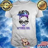 The winking girl was born in October T-Shirt