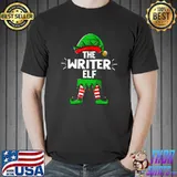 The Writer Elf Family Matching Group Christmas Holiday Xmas T-shirt