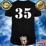 Thirty Five Number 35 Numbered T-Shirt