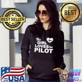 This Girl Loves Her Pilot Shirt Hoodie
