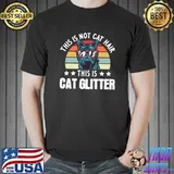 This is cat glitter Cat owner vintage T-shirt