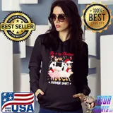This is my christmas farmer cow and pig and ghoat and chicken shirt