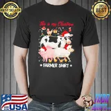 This is my christmas farmer cow and pig and ghoat and chicken s Unisex