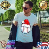 This Is My Christmas Pajama Christmas Baseball Santa Hat T-Shirt