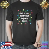 This Is My Christmas Pajama Family Santa Claus Holiday Funny T-Shirt