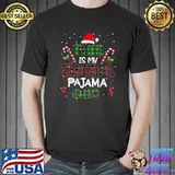 This Is My Christmas Pajama Shirt Xmas Lights Funny Holiday T-Shirt