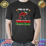 This Is My Dolphin Christmas Pajama Lights Funny Holiday T-Shirt Unisex