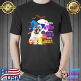 This witch can be bribed with beer pumpkin halloween shirt