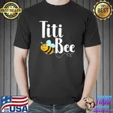Titi Bee Puerto Rican Aunt Announcement Funny Bumblebee T-Shirt Unisex