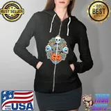 Toothless Skulls Pumpkin Shirt Full Zip Hooded