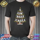 Triple Jump Lover Lighting Santa Triple Jump Christmas Tree T-shirt